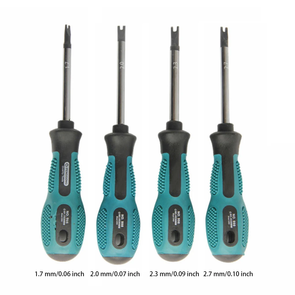 4 Pieces Set U-shaped Screwdriver Flat Head Screw Drivers Multifunctional