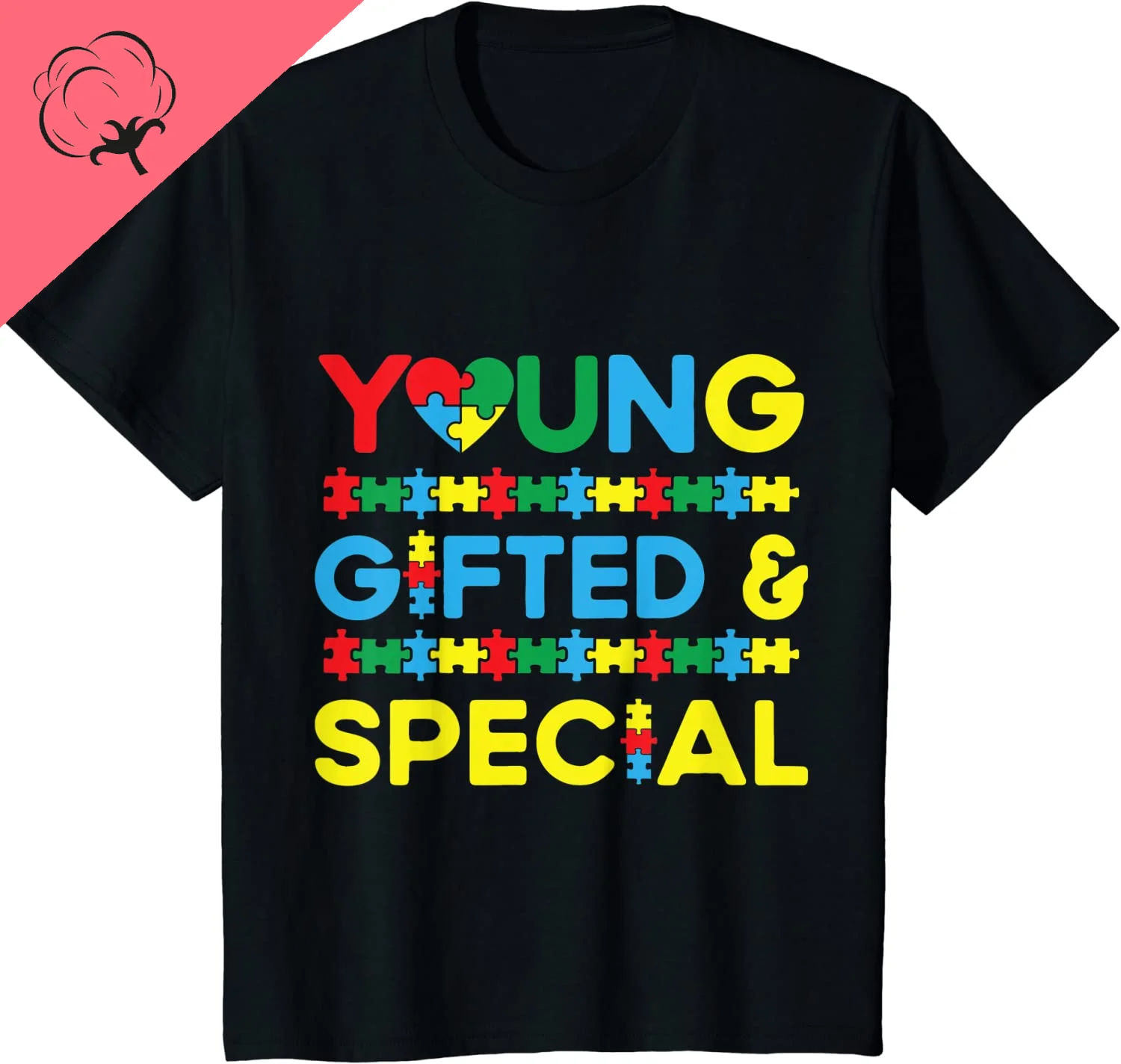 Autismo Figlio Bambini per Mamma Papà T-shirt Estate Focus on Girls con Autismo T-shirt a maniche corte T-shirt in cotone stampato unisex