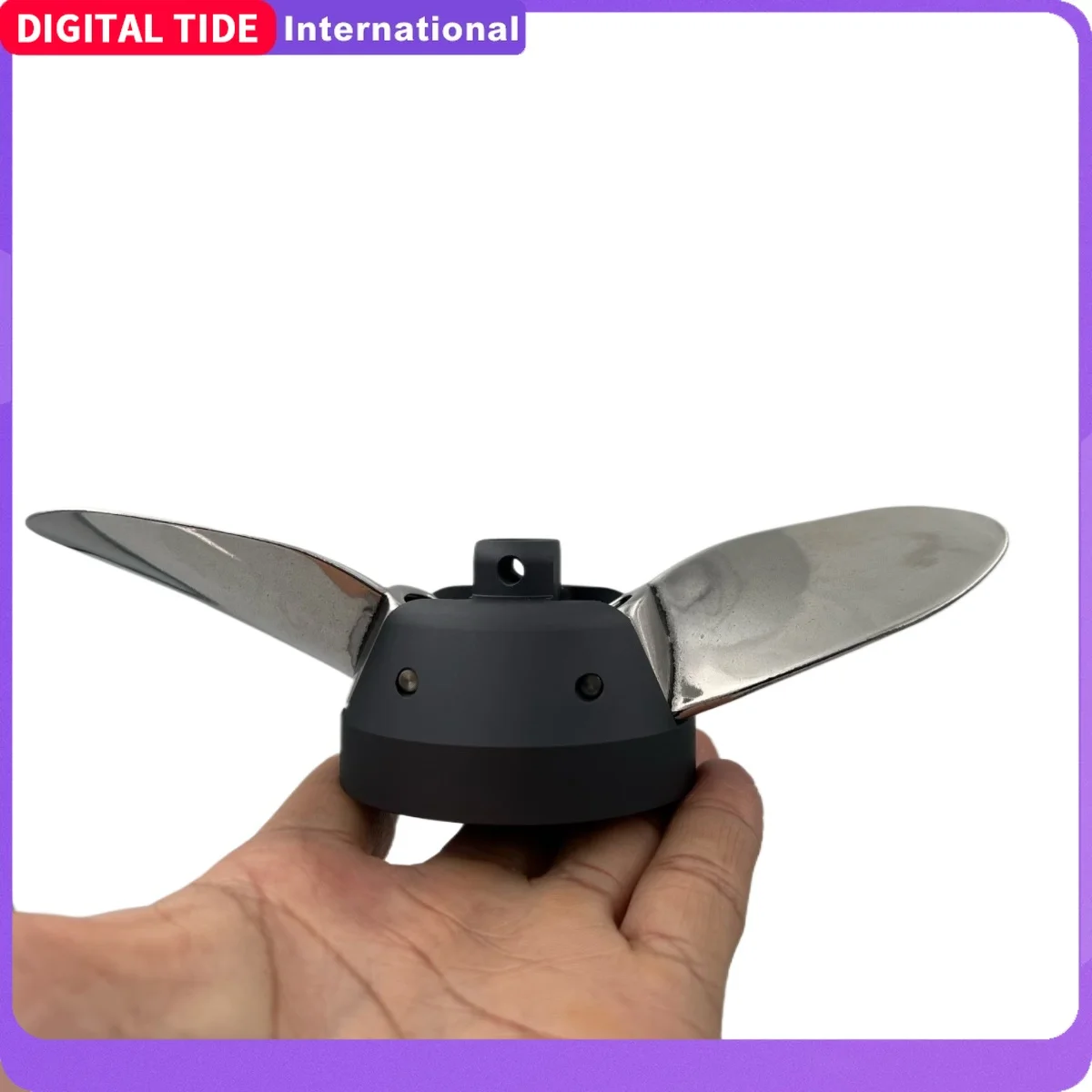 

6374/6384 Folding Propeller Stainless Steel | 2-Blade Kayak Thrust Prop for Efoil/Outboard Motor | Foldable Prop
