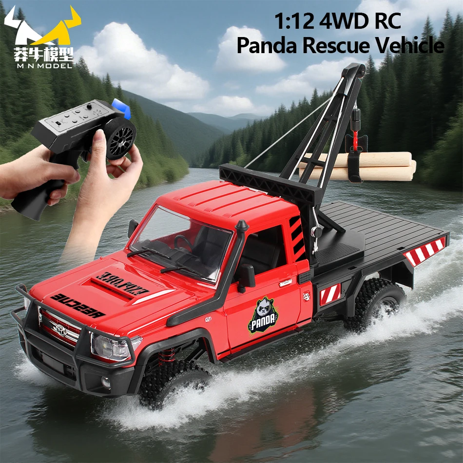 MN نموذج 1/12 4x4 RC الباندا الخوض سيارة الإنقاذ الغوص جميع التضاريس مركبة تسلق شاحنة الهندسة روك الزاحف لعبة للكبار