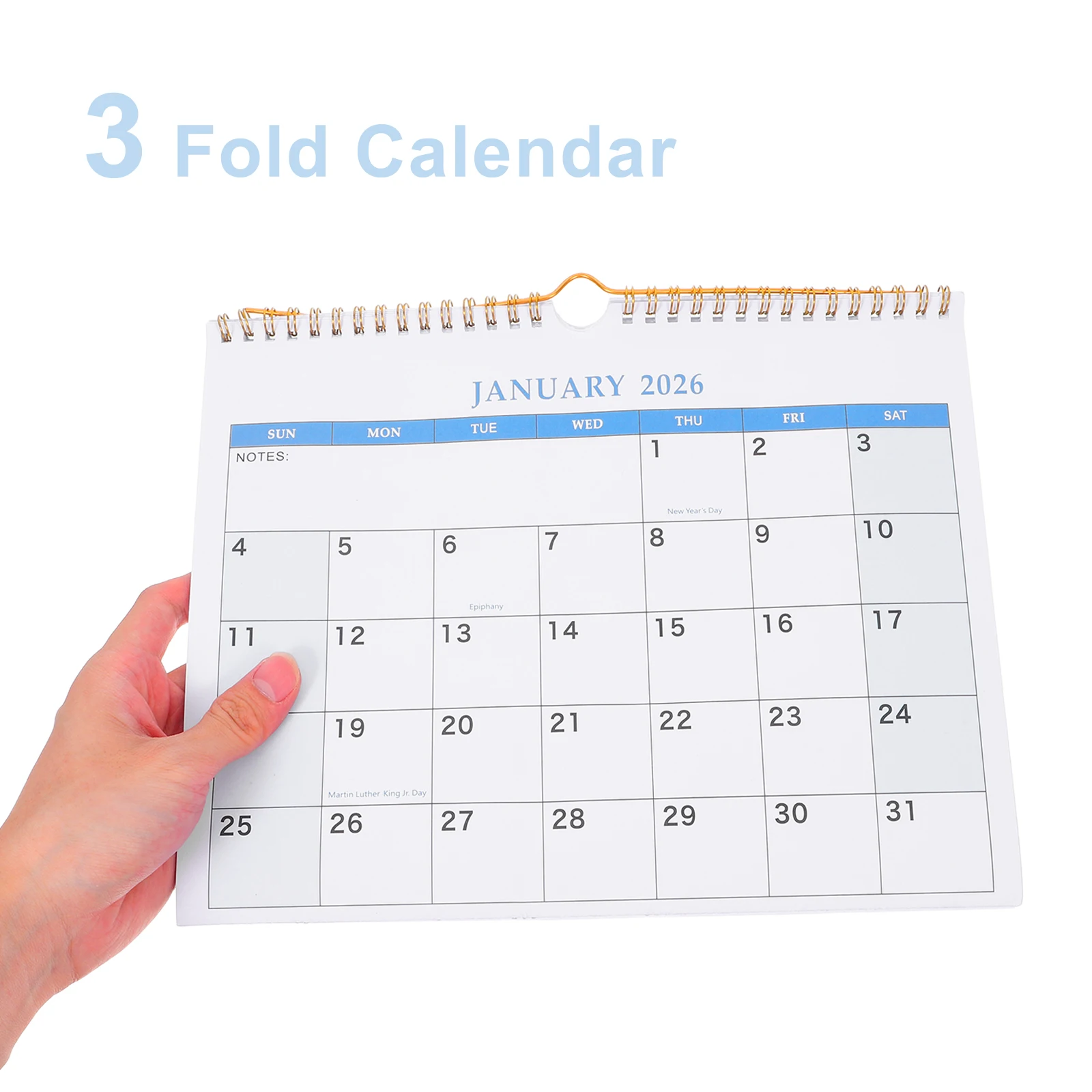 تقويم حائط 2025-2027 ثلاثي الطي بتصميم 3 أشهر، شبكات يومية واسعة، تصفح سلس، تثبيت متين للمكتب والمدرسة والمنزل والتخطيط 2026