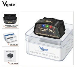 Vgate iCar pro bluetooth 3.0/ 4.0/ WiFi Android/PC/IOS supports Auto Wake Up Mode Elm327 V2.1 OBDII Code Reader Diagnostic tool