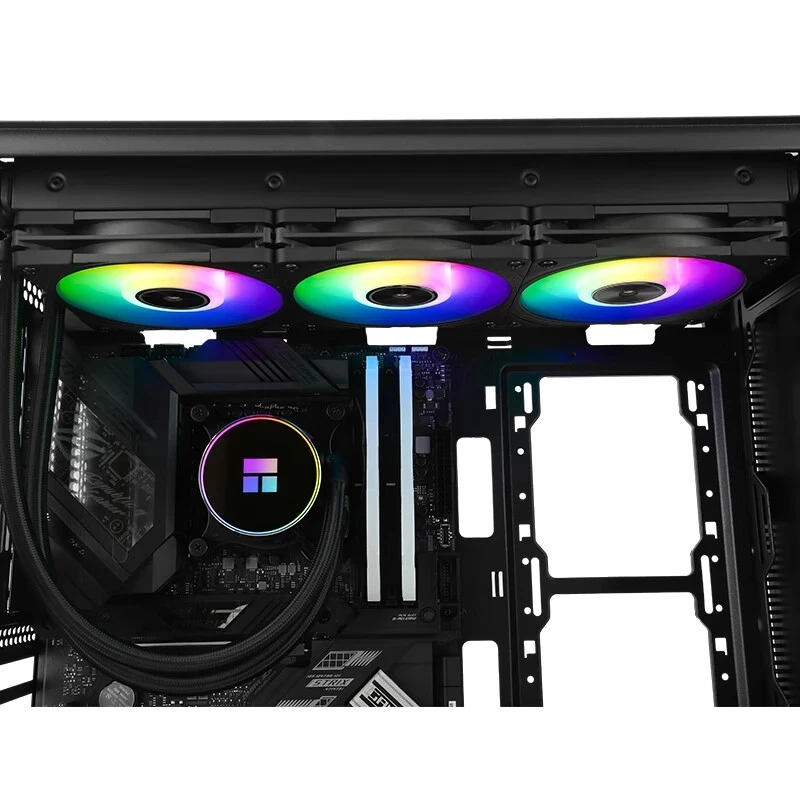 Thermalright congelado fusão 360 preto argb cpu líquido cooler computador caso integrado radiador de água para lga1700 115x amd am4 am5