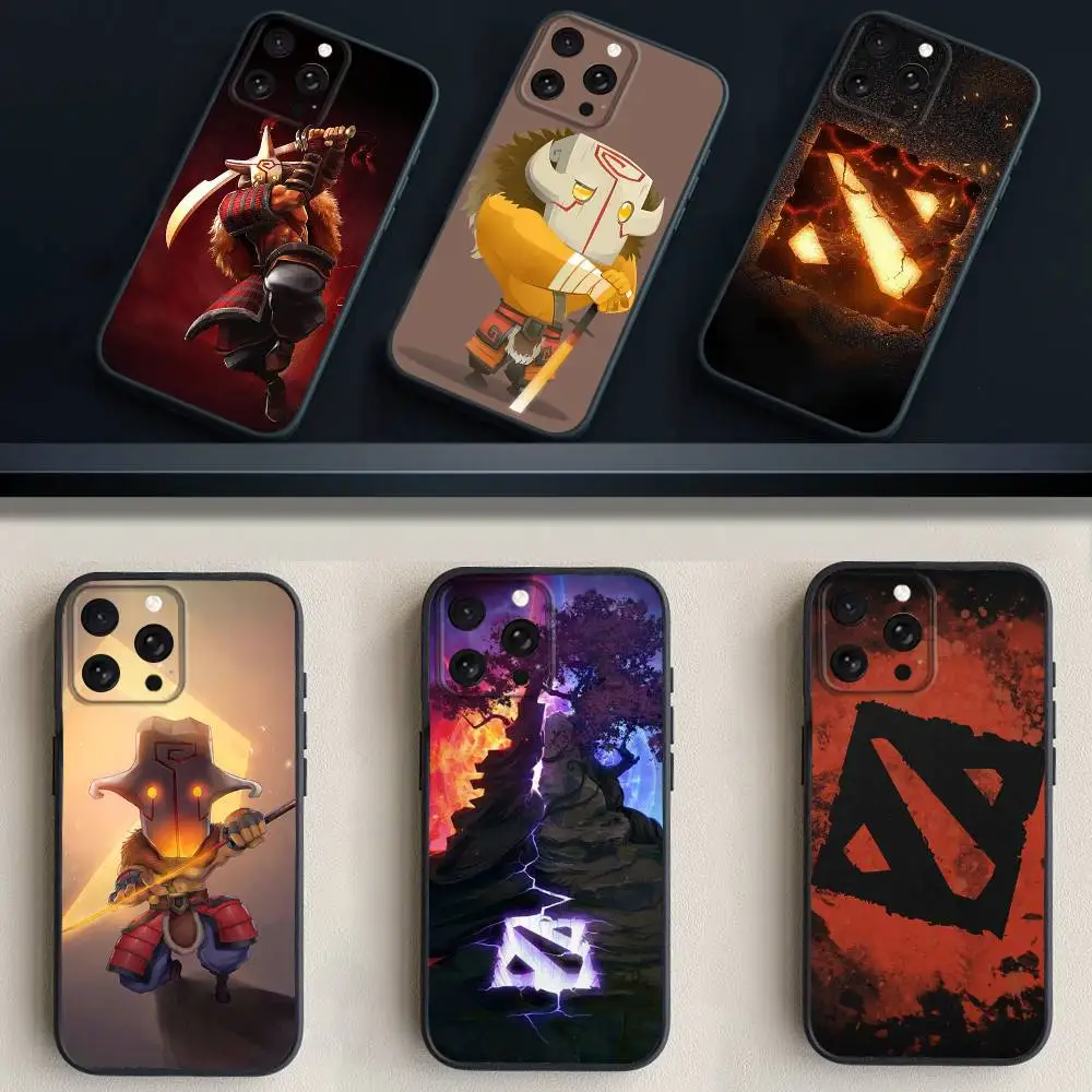 

Cool D-Dota 2 Phone Case For iPhone 17,16,15,14,13,12,11 Plus,Pro Max,XS,X,XR,SE,Mini,8,7,Soft Silicone Black Cover