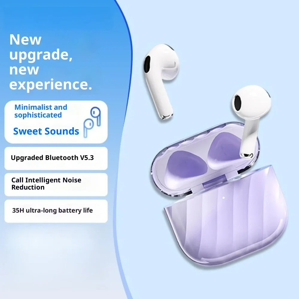 Wireless Bluetooth Headphones Fashionable High Appearance Value Noise Cancellation Lossless Sound Ultra Long Battery Life for Bu