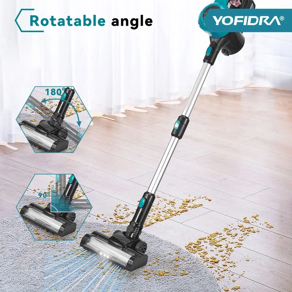 YOFIDRA 1500ML 電気掃除機 27-30KPA コードレス家庭用車用ダスト