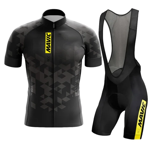 Imagen 2 del producto Conjunto de ciclismo RCC MAVIC, uniforme para bicicleta, conjunto de Jersey de ciclismo de verano, camisetas para bicicleta de carretera, ropa de ciclismo transpirable para bicicleta de montaña