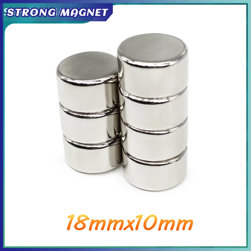 1/2/5/10/15/20PCS 18x10 Round Rare Earth Craft Reborn Fridge 18x10mm N35 Thick Disc Search Magnet 18*10 Neodymium Magnets Strong