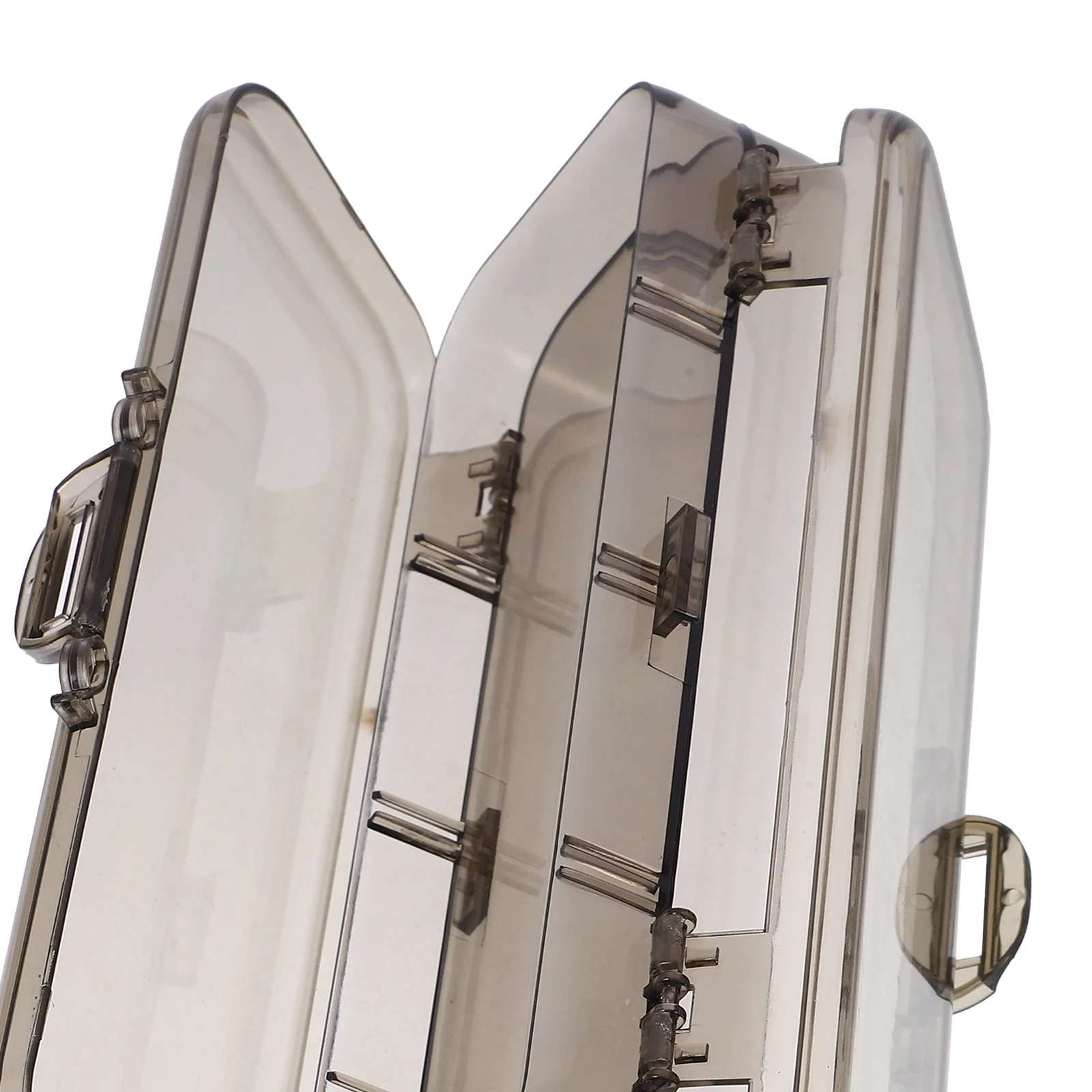 

Clear Pencil Organizer Lightweight Multi-Use Storage Box Simple Design Easy Open Close Cosmetics Keys Jewelry Clear Pencil Case