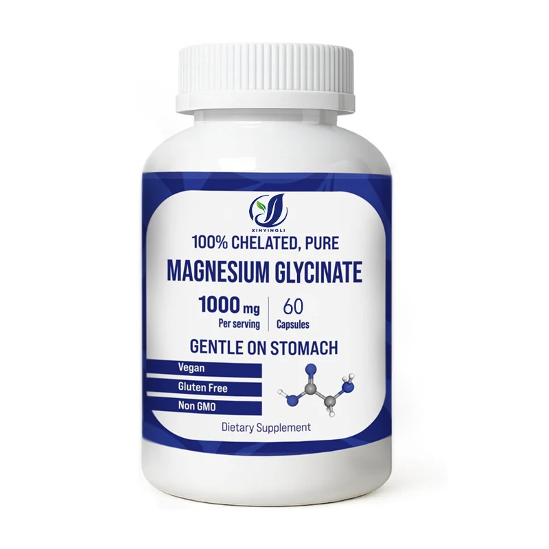 

Magnesium glycinate 1000mg - high absorption chelated magnesium supplement, vegan, non GMO