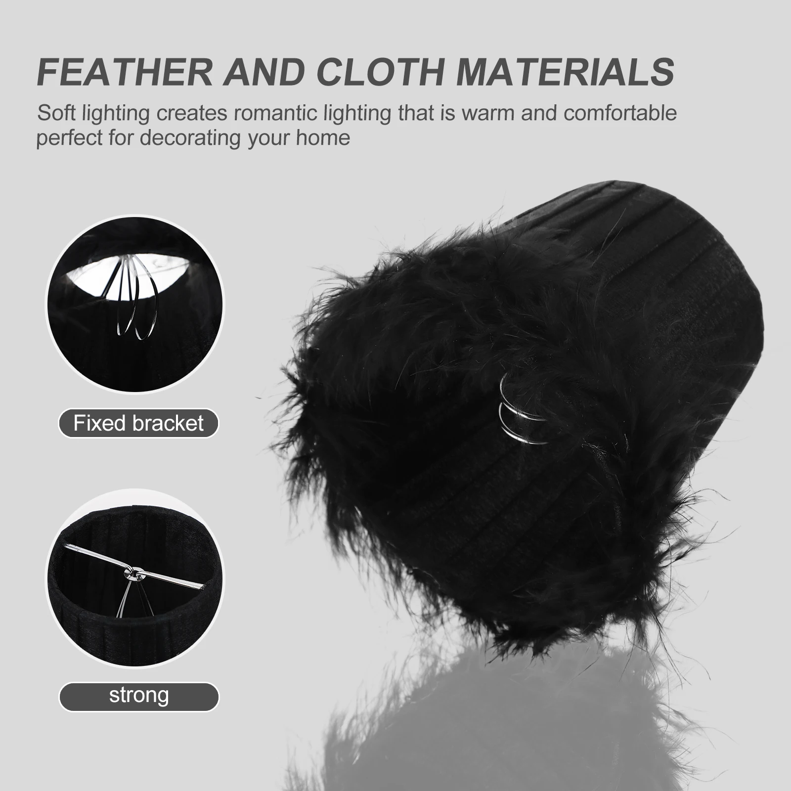 

Lampshade Black Green Home Lampshade Delicate Cloth Art Chic Light Cover Lamp Shade Living Room Bedroom Study Office