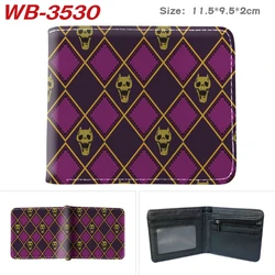 Anime Jojo Bizarre Adventure Cartoon Wallet Men PU Leather Coin Purse with Card Holder