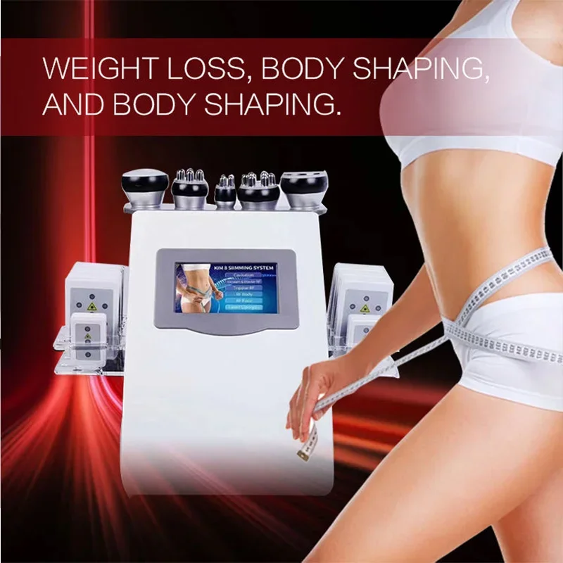 9 In 1 Vacuum Lase   80K Cavi Lipo Slimming Ultrasonic  Cavitation Machine Face Lifting Body Shape