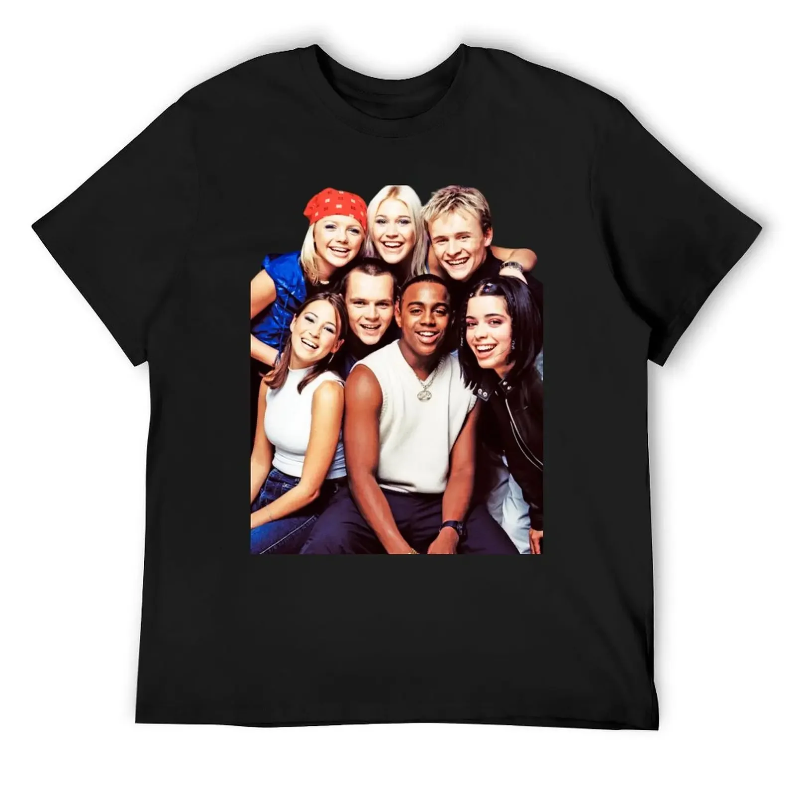 

S Club 7 Band Tshirt T-Shirt blacks valentines boutique clothes baggy shirts compression shirt men