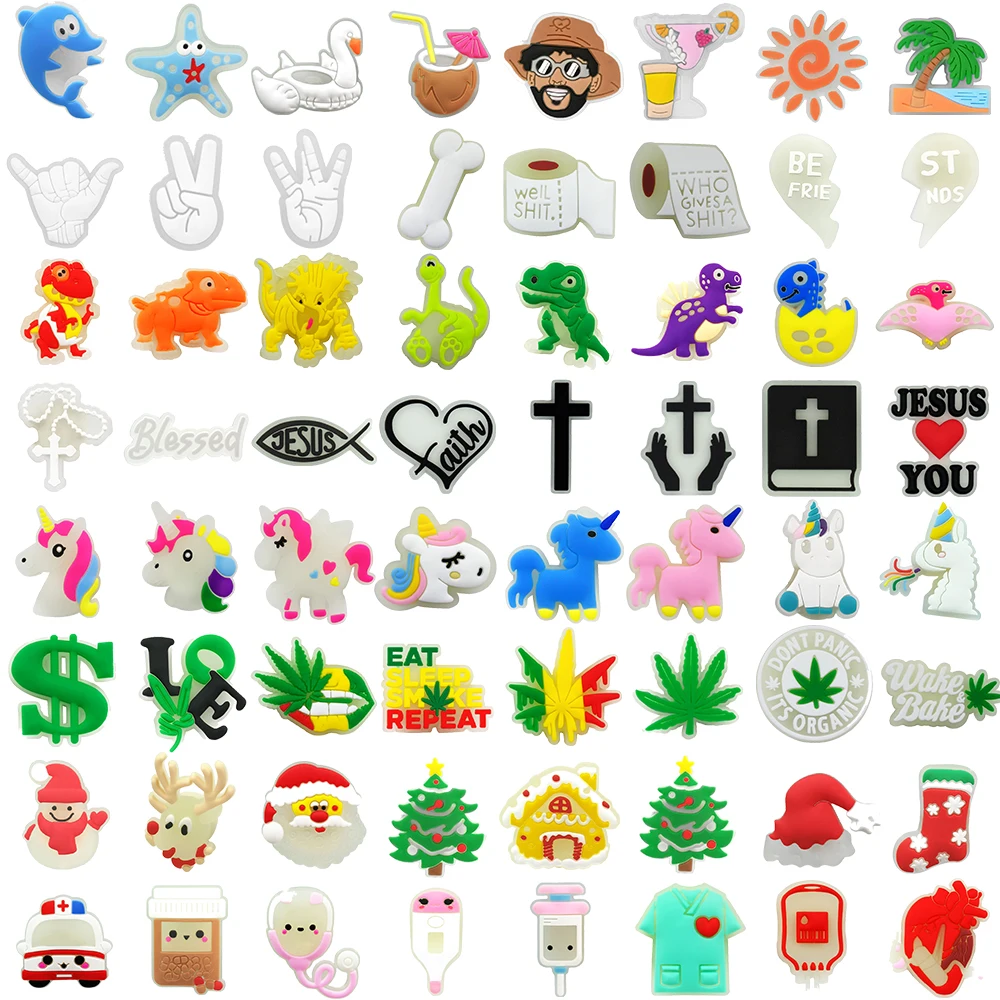 

8 шт., светящиеся в темноте подвески для обуви