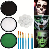 30G Water Solubility Monochromatic Body Paint Black And White Makeup Face Paint Halloween Party Waterproof Makeup Body Painting