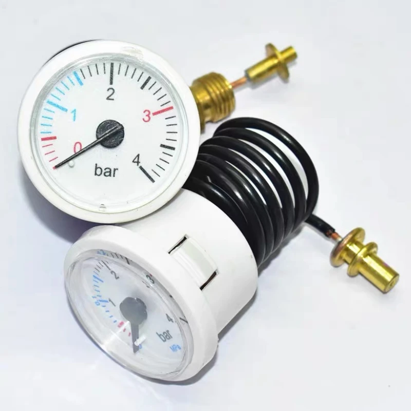 Capillary Manometer Boiler Pressure Gauge 4bar Wall mounted furnace water pressure gauge steam pressure gauge replacement