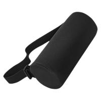 Memory Foam Lumbar Support Pillow Office Chair Car Seat Back Rest Cushion Black Cotton Adjustable Pillow Roll Elastic Bands