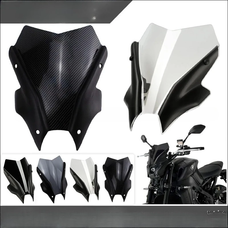 

Front Windshield / Wind Deflector / Sun Visor for Yamaha MT-09 (2021-2022 Model Years) - Motorcycle Accessories