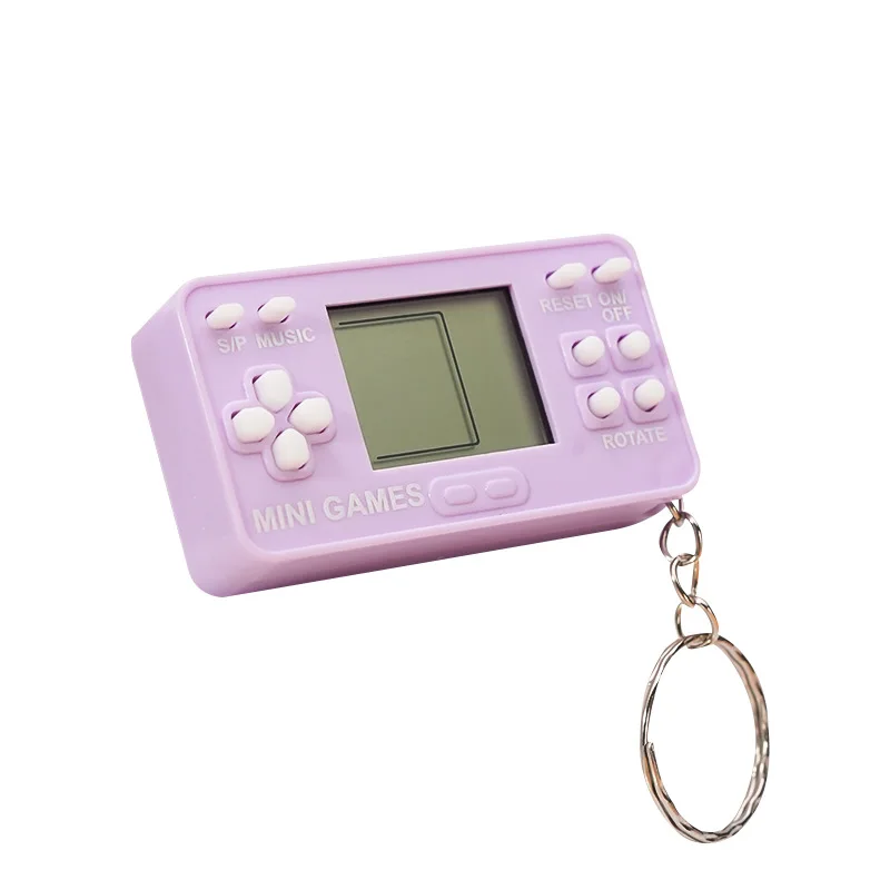 electronic keychain Game Machine Keychain Children's Handheld Retro Nostalgic Game Console With Keyring Video Game 26 Games Gift