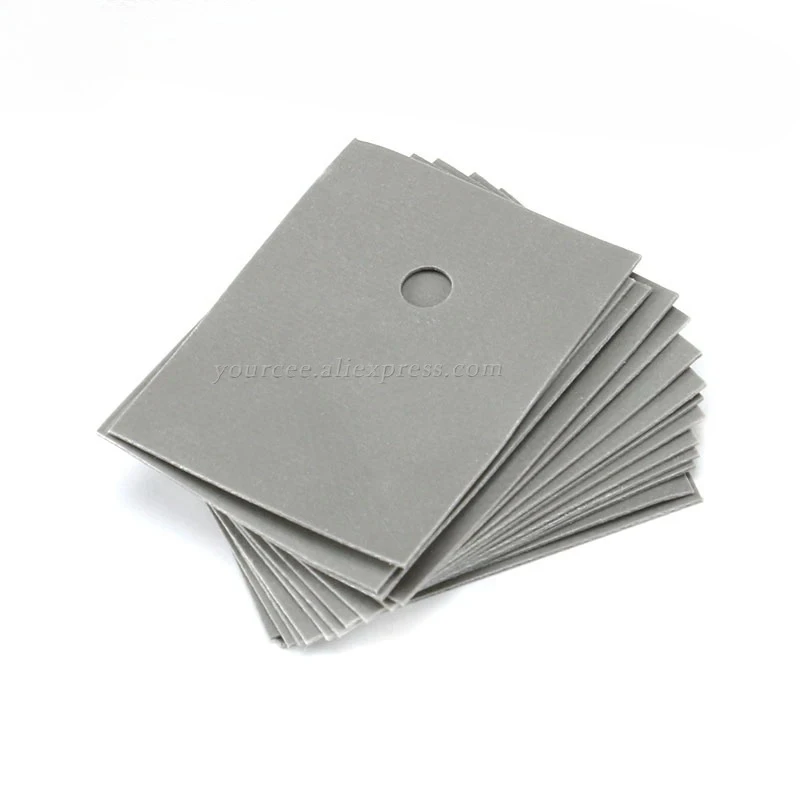 100pcs/5pcs TO-3P TO-220 TO220 Isolated Silicone Pad Sheet Strip Heatsink Shim 25mm*20mm 25mmx20mm 19MM*14MM