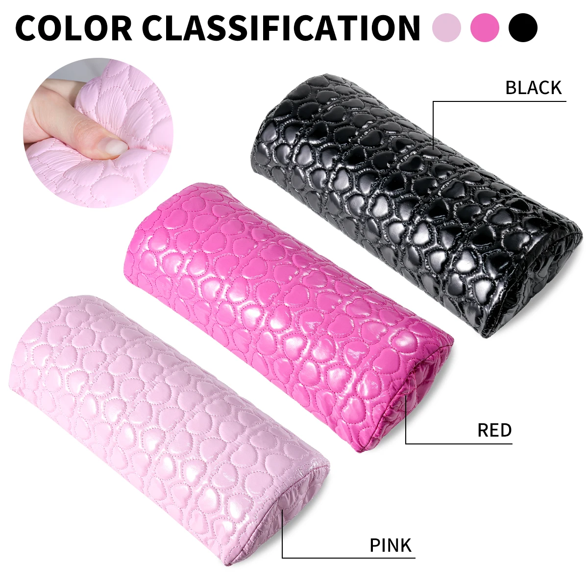 ที่ถอดออกได้ล้างทําความสะอาดได้เล็บฟองน้ําหมอนเล็บมืออาชีพ Care Arm Rest ฟองน้ําหมอนเหมาะสําหรับเล็บเครื่องมือ Salon