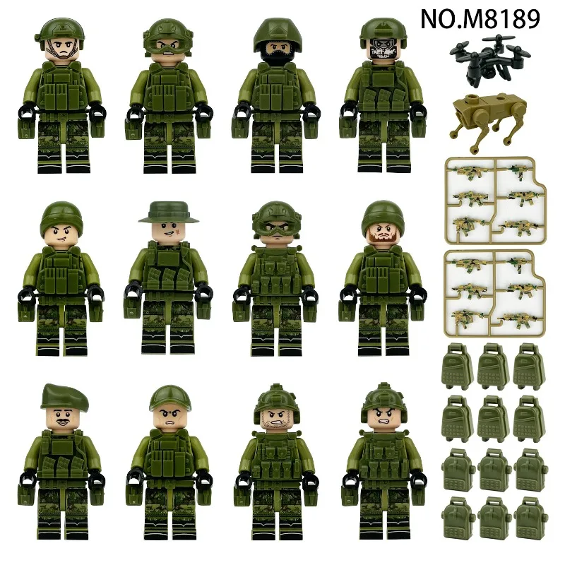 

M8189 Russian Miniature Kids Assemble Small Particle Building Blocks Toy