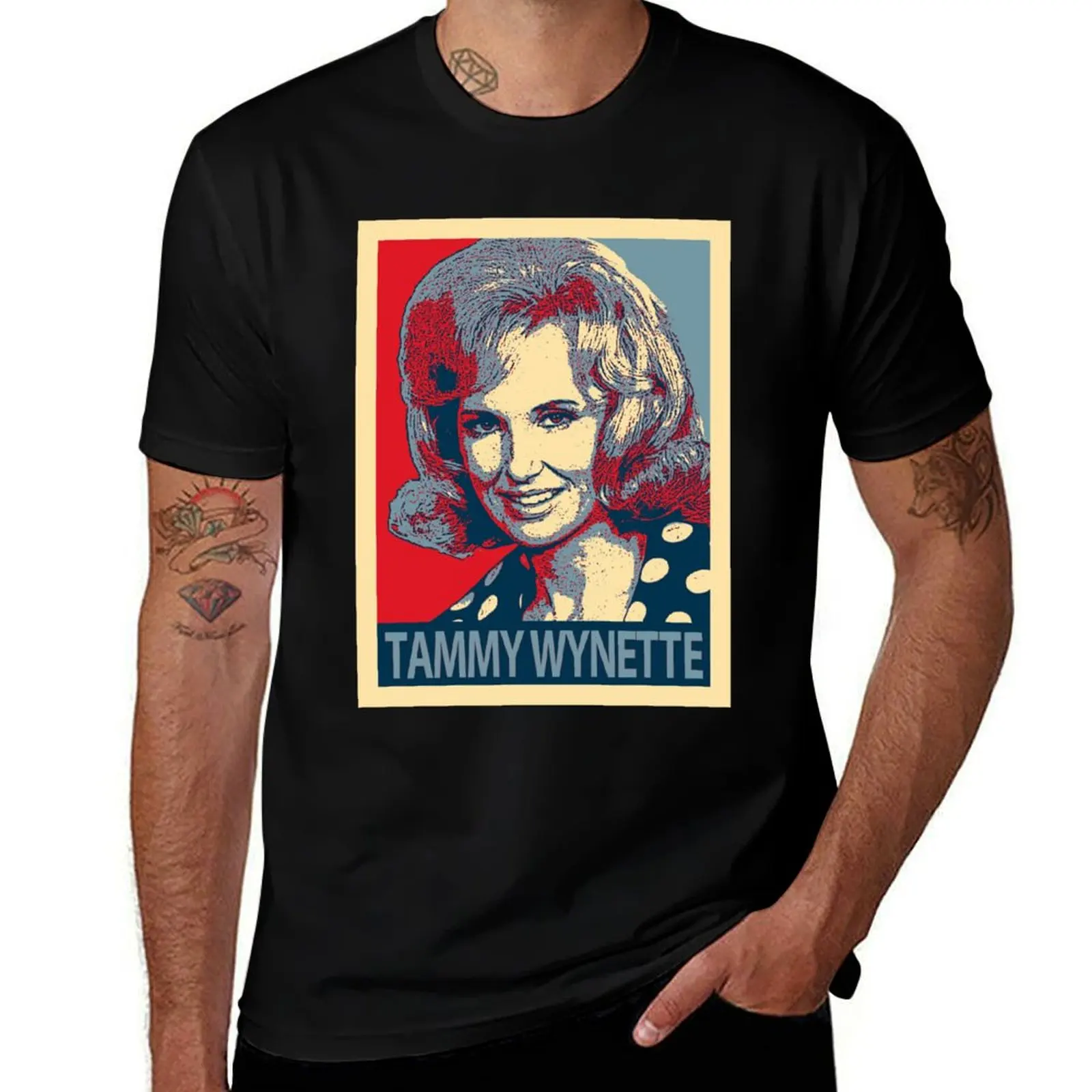 Tammy Wynette T-Shirt Casual Graphic Print Tee T-Shirt