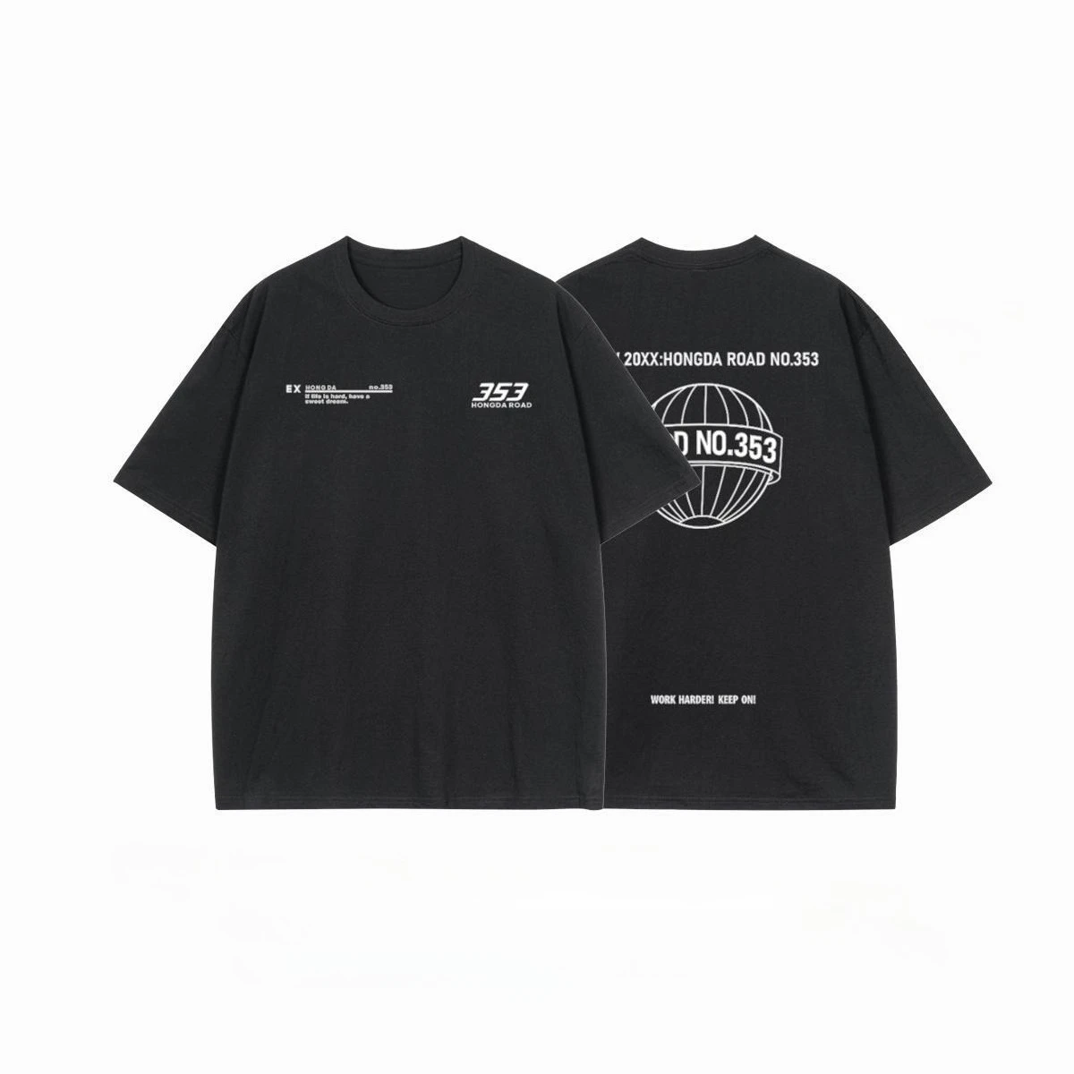 

Spring Setwear Letter Printed Men's T-shirt Casual Graphic Tee for Men Which Features Trendy Streetwear Prints