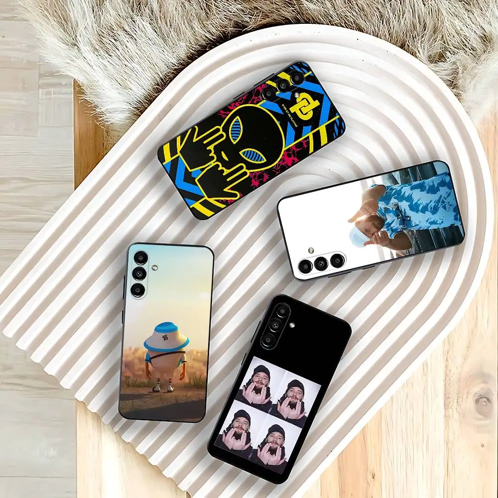 

SINGER J-jul Rapper Phone Case For Samsung Galaxy A73,31,32,72,41,53,52,71,22,5G,Note,J7,8,9 Soft Black Cover