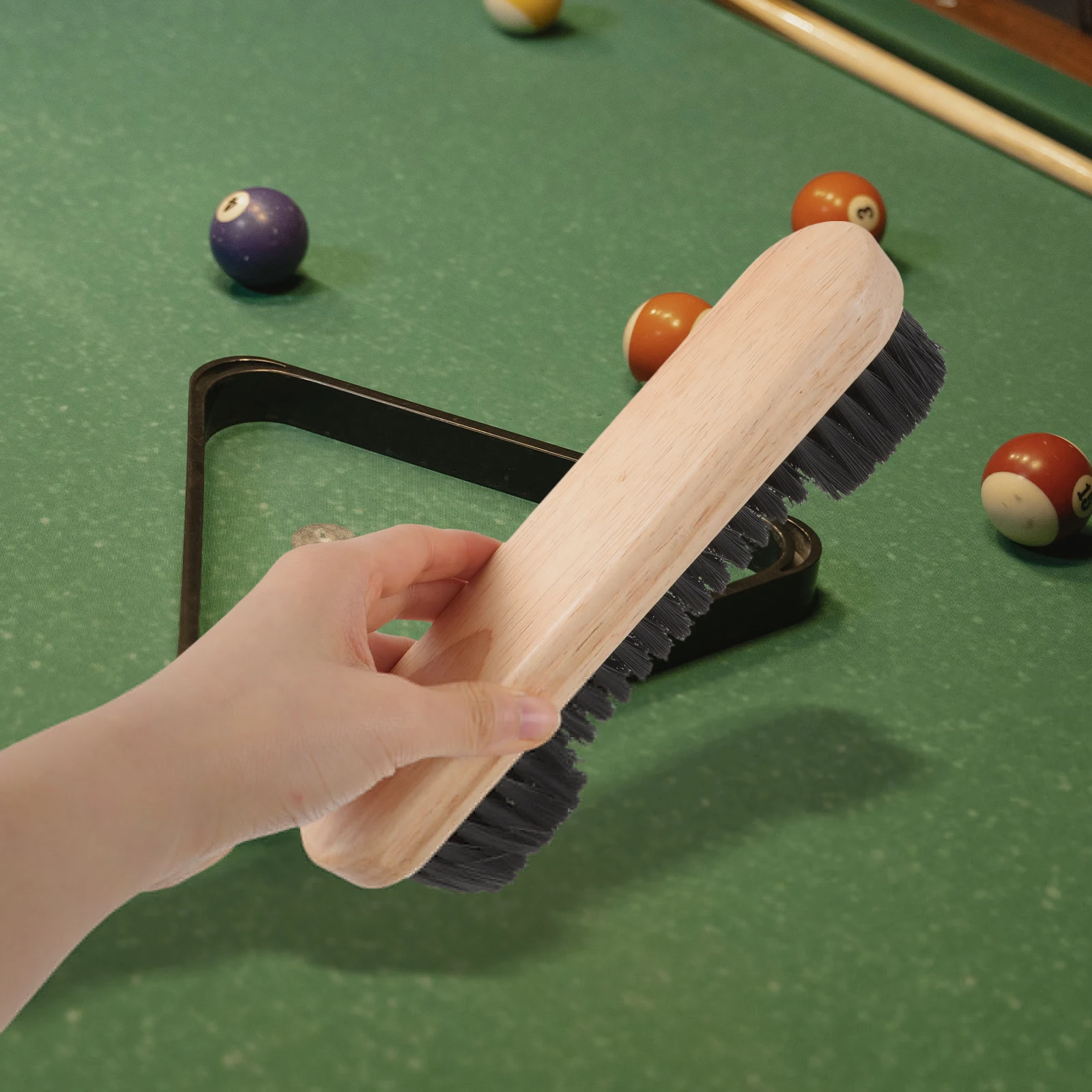 

2 Pcs Pool Table Cleaning Brush Kit for Felt Billiard Accessories Tool Wiper Dust Remover Small Lightweight Storage Easy