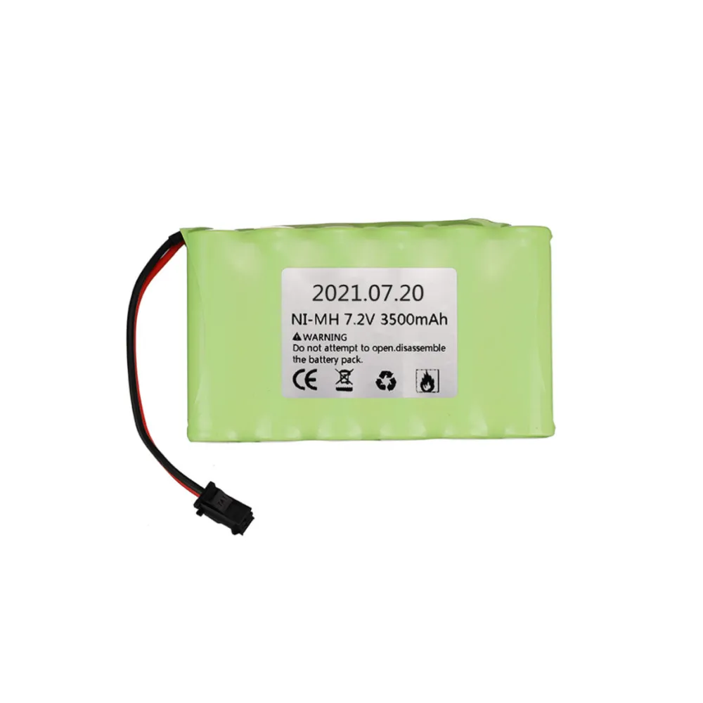 بطارية نيمه 7.2 فولت 2800mAh 3500mAh للتحكم عن بعد لعبة كهربائية قارب سيارة شاحنة ترقية 7.2 فولت 3000 mah aa NiMH بطارية