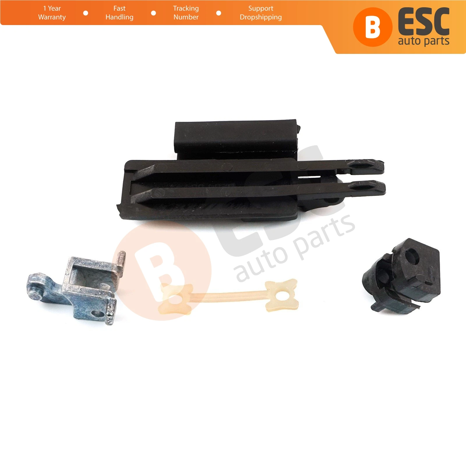 Esc autopeças esr536 4 peças conjunto trilho de guia slider teto solar lado esquerdo 811694523 para bmw e39 x5 e53 1999-2006 navio da turquia