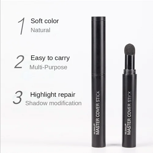 Imagen 2 del producto Lápiz de reparación de rayita modificada, pluma de reparación de línea de cabello, polvo de línea de cabello, lápiz de cejas de recarga de línea de cabello impermeable