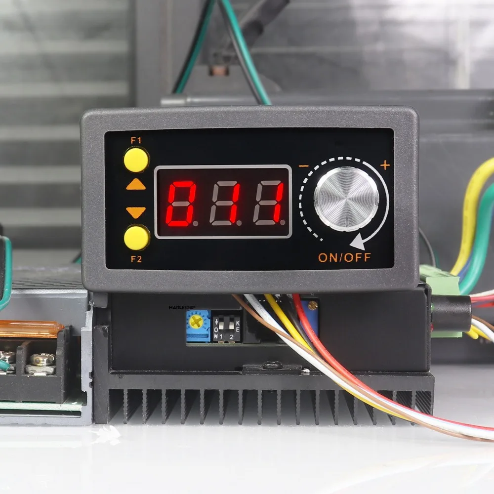 

DC Brushless Motor Controller PWM Speed Regulator 5A Digital Display Stepless Speed Adjustable Motor Forward and Reverse Switch