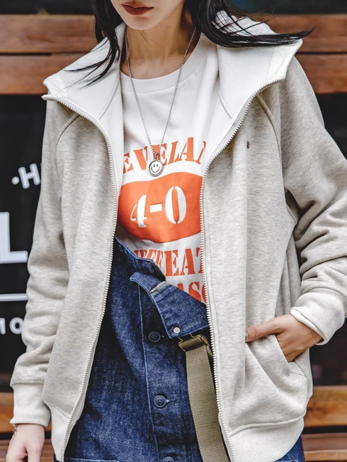 مادن المرأة الأمريكية عارضة Fce هوديي Thiened الدفء ملابس داخلية الخريف الشتاء البوليستر القطن سستة Sve طويلة