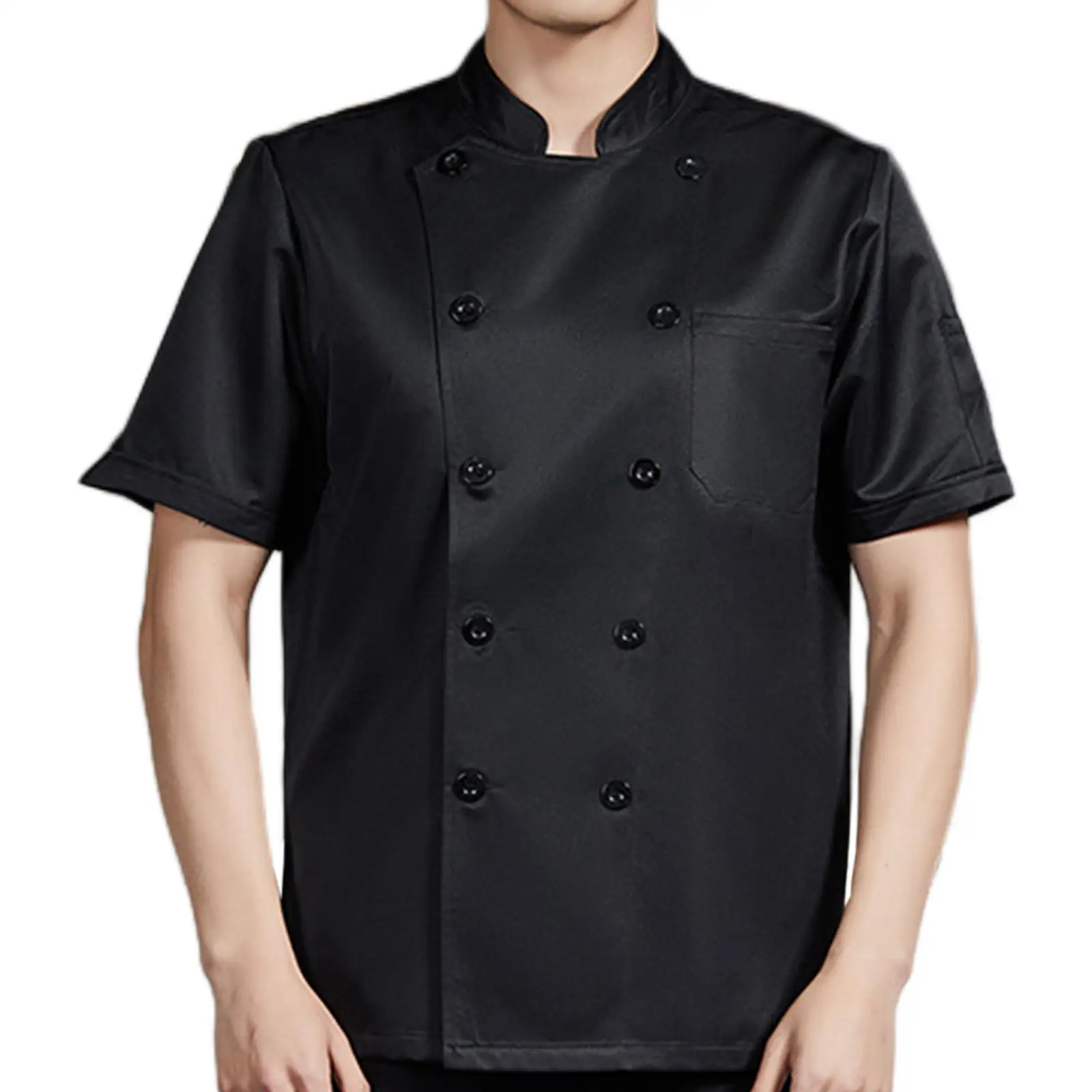 Revestimento do cozinheiro chefe do verão para a restauração, roupa, revestimento do cozinheiro chefe, indústria alimentar