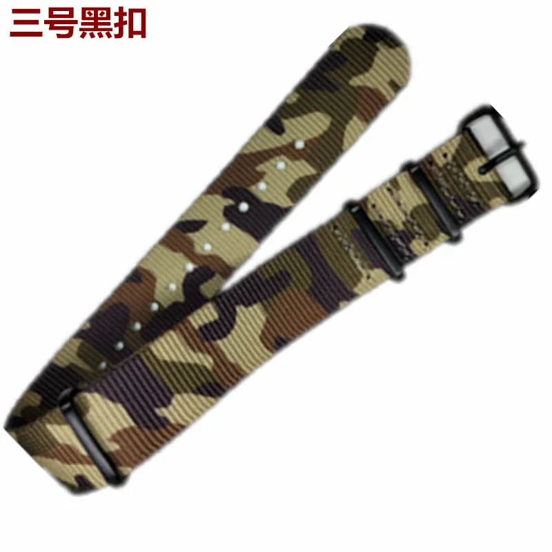 Camo Style Nylon Watch Strap 18.20.22.24MM