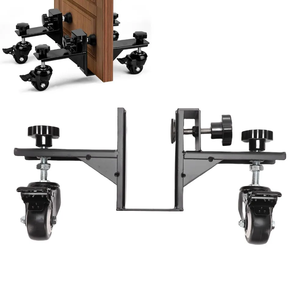 Stable Steel Panel Moving Cart Thickened Adjustable Door Installation Dolly Door Lifter Tool Workshop