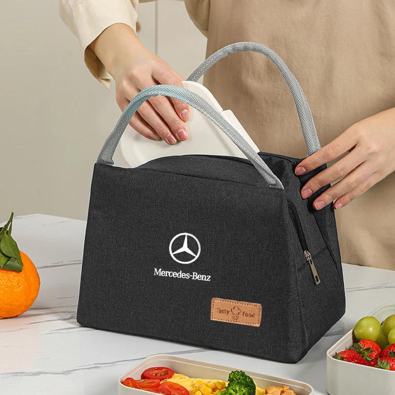 Bolsa Bento portátil, bolsa aislante para Mercedes Benz AMG B C E S clase W203 W204 W205 W210 W212 W213 W220 W221 W222 W223 GLC GLE