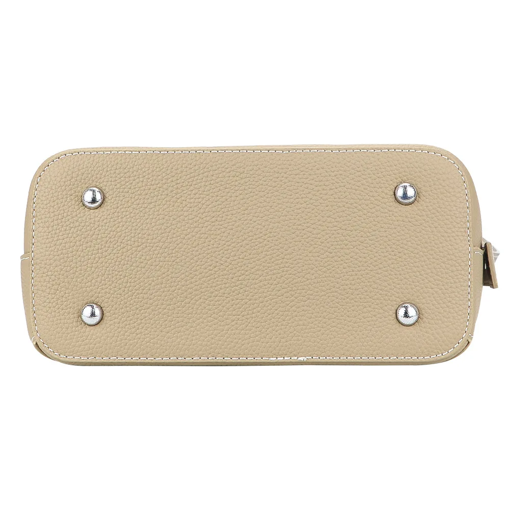 2024 New Women's Genuine leather Single shoulder crossbody Bag Fashion Multi-layer large capacity first layer cowhide bucket bag