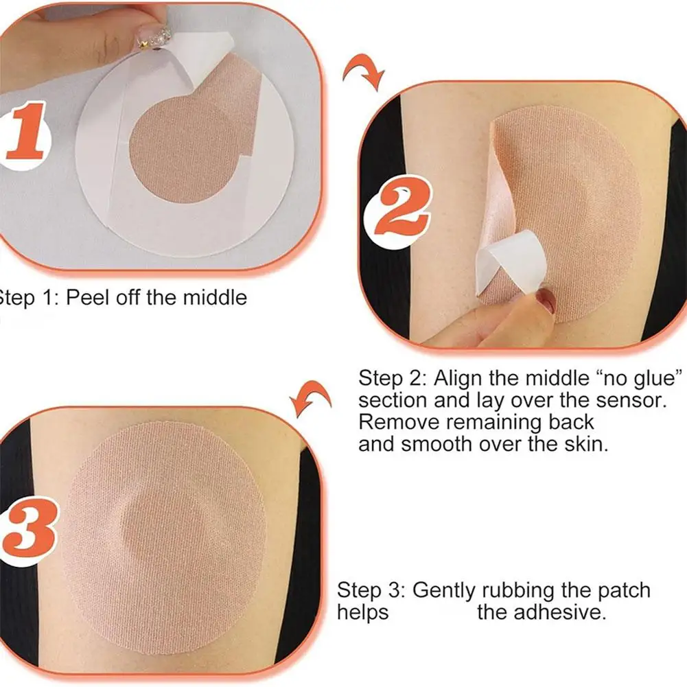 25 قطعة بقع لاصقة شفافة مقاومة للماء حرة لليبر 2 الاستشعار يغطي التصحيح CGM Overpatch الشريط طويلة الأمد