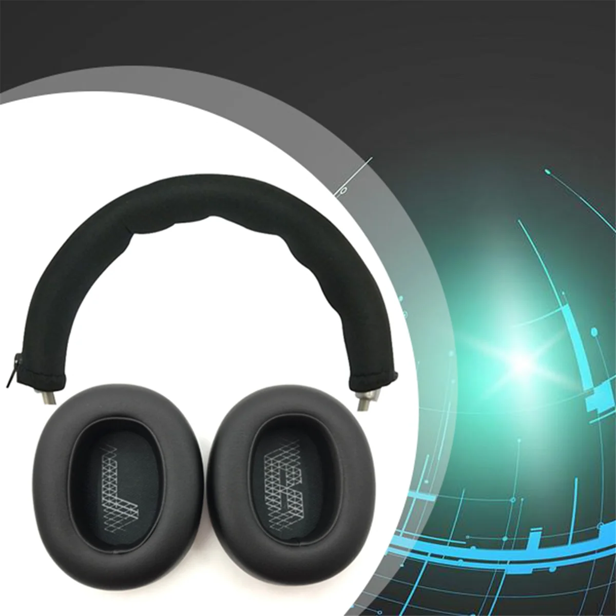 

A06RP Ear Pads Headband Replacement for JBL Duet NC E65BTNC LIVE650BT 660NC Headphones Softer Memory Foam Headset Repair Parts