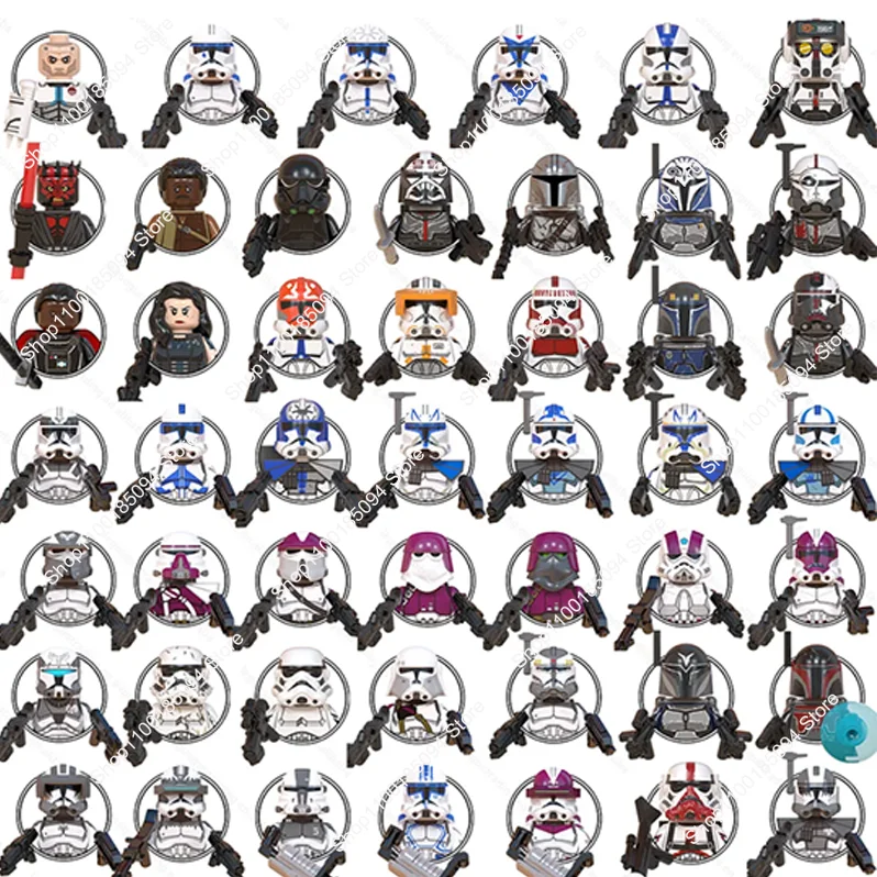 

Hot Toys Star wars Blocks Imperial Inquisitors Bricks Second Sister Figure Ninth Sister Action Figurines Mini Rey Rex Kid Toys