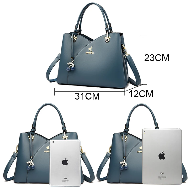 Imagem -02 - Senhoras Bolsala de Couro Macio Designer de Luxo Crossbody Bolsas de Ombro para Mulheres Sac a Main Shouler Bolsas Bolsos de Alta Qualidade