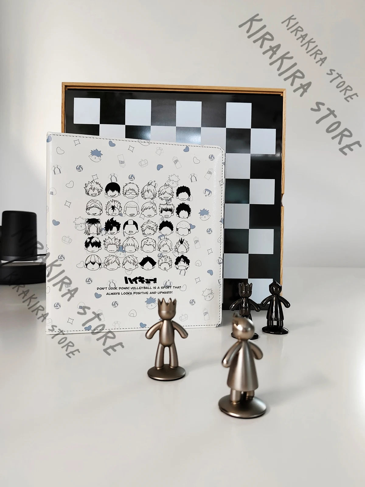 هايكيو!! A5 بطاقة كتاب Sakusa Kiyoomi تأثيري الجلود فضفاضة ورقة الكتب بولي PU s ألبوم صور Kawaii الحلي اكسسوارات