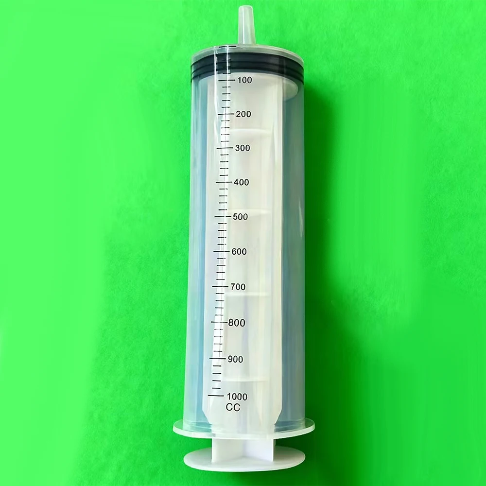Industriële veterinaire kunststofspuiten met capaciteiten van 1000ml, 550ml, 350ml, 200ml, 100ml, 60ml, 20ml, 10ml, enz. Geschikt voor laboratoriumdosering, industriële voeding, voeding van