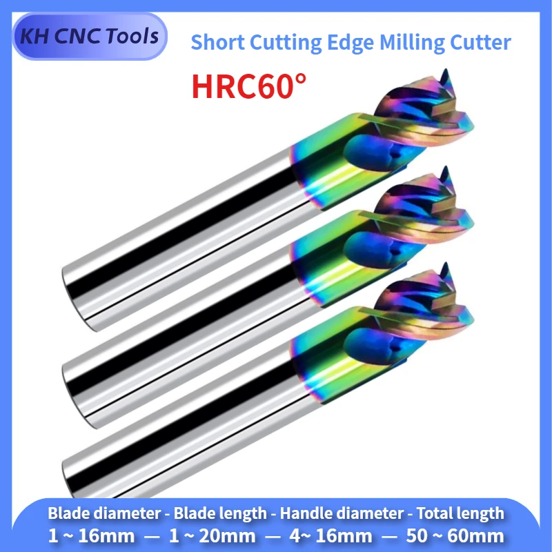 

Dia.1-16mm Blade length 1-20mm Short Cutting Edge Carbide Milling Cutter Blade Tungsten Steel Flat Head End Mills For Aluminum