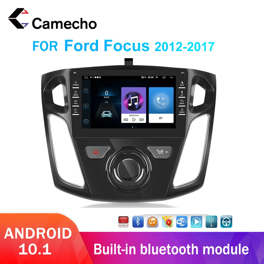 

Camecho For Ford Focus 2012-2017 Android Car Radio Multimedia Player GPS Navigation 4G 2Din carplay Stereo receiver Head unit