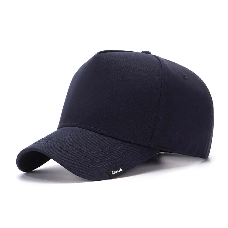 XXL Oversize 100% Cotton High Crown Baseball Cap Breathable Adjustable Dad Hat for Big Head Men 56-60cm to 61-65cm Sizes